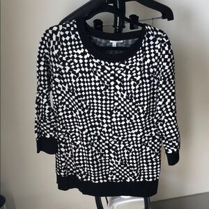 Geometric crewneck sweater Halogen size L